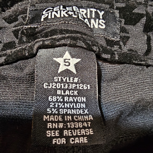 Celebrity Pink Velour Pattern Jeans - Picture 8 of 10